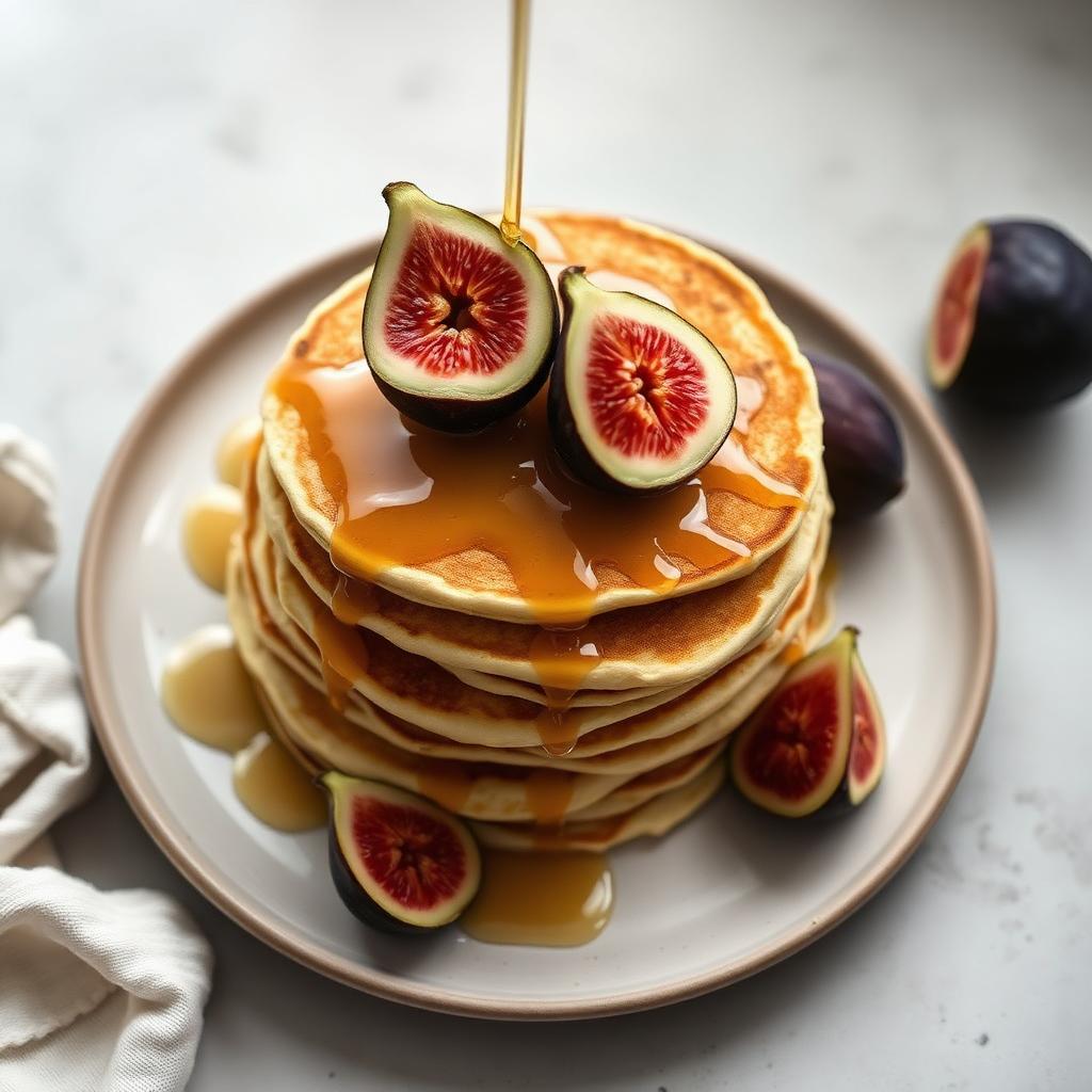 Ricotta Pancakes with Figs