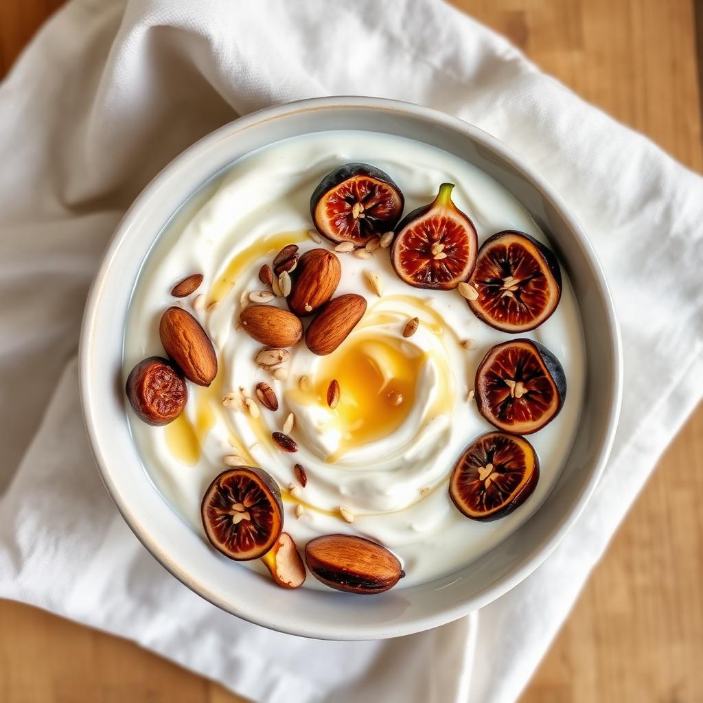Greek Yogurt Bowl with Almonds & Figs